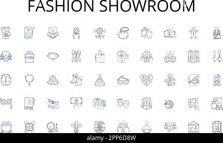 Kollektion der Modekollektion mit Ikonen. Entdeckungsreise, Wanderlust, Abenteuer, Kultur, Erfahrung, Expedition, Discovery-Vektor und lineare Darstellung Stock Vektor