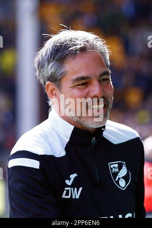 Norwich, Großbritannien. 22. April 2023. Norwich City Manager David Wagner beim Sky Bet Championship Match zwischen Norwich City und Swansea City in der Carrow Road am 21. 2023. April in Norwich, England. (Foto: Mick Kearns/phcimages.com) Kredit: PHC Images/Alamy Live News Stockfoto