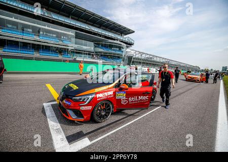 107 RICCIARINI Cristian ITA, ESSECORSE, CLIO CUP SERIE, Action während der 2. Runde des Clio Cup Europe 2023 vom 21. Bis 23. April 2023 auf dem Autodromo Nazionale di Monza in Monza, Italien - Foto Grégory Lenormand/DPPI Credit: DPPI Media/Alamy Live News Stockfoto