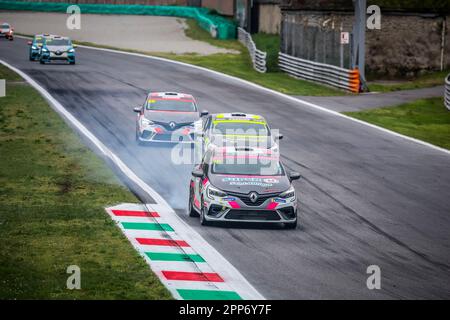 16 VIGUIER Lionel FRA, T2CM, CLIO CUP-SERIE, Action während der 2. Runde des Clio Cup Europe 2023, vom 21. Bis 23. April 2023 auf der Autodromo Nazionale di Monza, in Monza, Italien - Foto Grégory Lenormand/DPPI Credit: DPPI Media/Alamy Live News Stockfoto