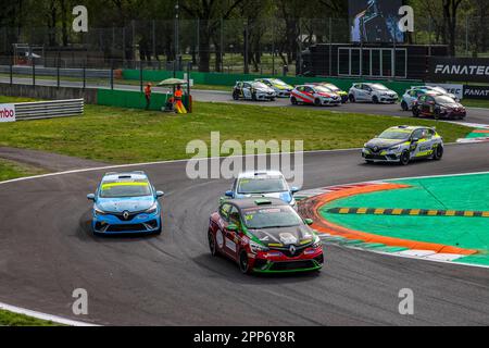 27 DANOVA Federico ITA, ESSECORSE, CLIO CUP-SERIE, Action während der 2. Runde des Clio Cup Europe 2023 vom 21. Bis 23. April 2023 auf der Autodromo Nazionale di Monza in Monza, Italien - Photo Grégory Lenormand/DPPI Credit: DPPI Media/Alamy Live News Stockfoto