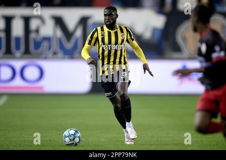 ARNHEM - Carlens Arcus of Vitesse während des niederländischen Premier-League-Spiels zwischen Vitesse und Excelsior im Gelredome am 22. April 2023 in Arnhem, Niederlande. ANP JEROEN PUTMANS Stockfoto