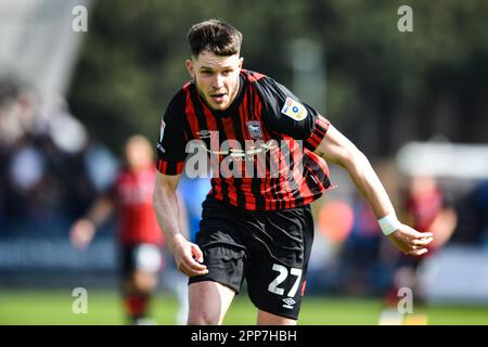 Peterborough, Großbritannien. 22. April 2023George Hirst (27 Ipswich Town) während des Spiels der Sky Bet League 1 zwischen Peterborough und Ipswich Town in London Road, Peterborough am Samstag, den 22. April 2023. (Foto: Kevin Hodgson | MI News) Guthaben: MI News & Sport /Alamy Live News Stockfoto