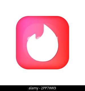 Bolognia, Italien - 04222023. 3D Vektorsymbol für soziale Medien. Vektor EPS10 Stock Vektor