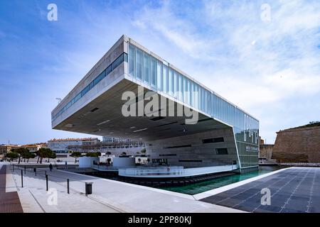 Die mediterrane Villa, in der sich das Interpretationszentrum Cosquer Méditerranée in Marseille befindet Stockfoto