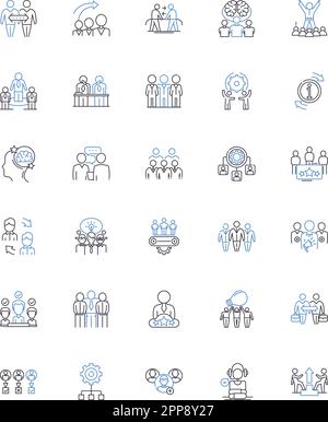 Sammlung von Liniensymbolen für Umweltverträglichkeit. Recycling, Erhaltung, Grün, Erneuerbar, Nachhaltigkeit, Umweltfreundlich, Kohlenstoffvektor und linear Stock Vektor