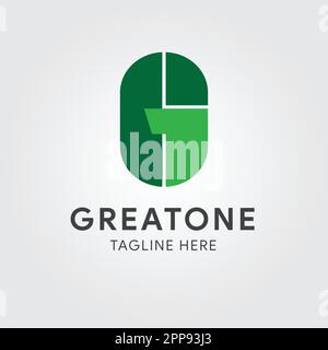 Modernes G1-Logo für Ihr Unternehmen Stock Vektor