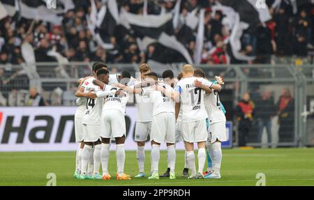 Dortmund, Deutschland. 22. April 2023. firo : 04/22/2023, Fußball, 1. Liga, 1. Bundesliga, Staffel 2022/2023, BVB, Borussia Dortmund - Eintracht Frankfurt 4: 0, Team, Bezirk Frankfurt Kredit: dpa/Alamy Live News Stockfoto