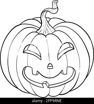 Kürbisse und Kürbisse Illustrationen. Halloween- und Thanksgiving-Selebrationen. Stock Vektor
