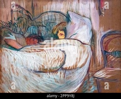 Henri de Toulouse-Lautrec - im Bett - 1894 Stockfoto