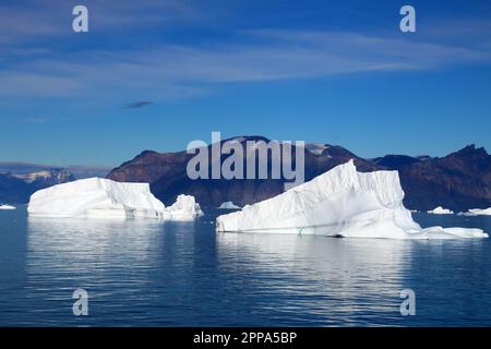 Grönland, Eisberg im Uummannaq Fjord, das große Fjordsystem im nördlichen Teil Westgrönlands Stockfoto