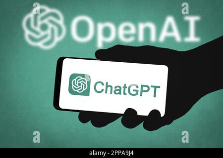 ChatGPT – KI-Chatbot mit künstlicher Intelligenz von OpenAI Stockfoto