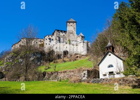 Mittelalterliches Schloss Taufers, Sand in Taufers-Campo Tures, Trentino-Alto Adige/Sudtirol, Italien Stockfoto