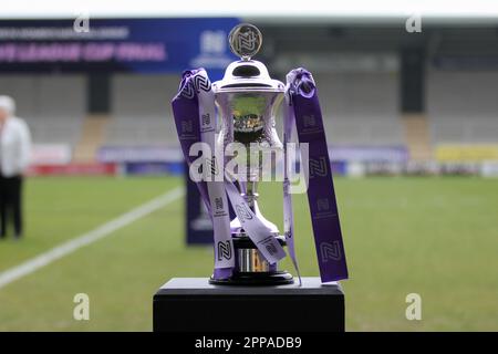 Burton, Großbritannien. 23. April 2023. Pirelli Stadium, Burton, England, April 23. 2023: Der FA Womens National League Reserve Cup vor dem Oxford United Face West Brom im Pirelli Stadium in Burton, England am 23. 2023. April. (Sean Chandler/SPP) Guthaben: SPP Sport Press Photo. Alamy Live News Stockfoto