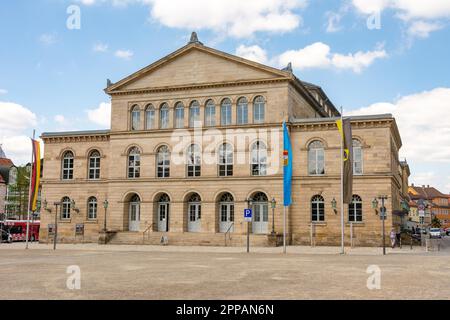 COBURG, DEUTSCHLAND - JUNI 20: Das neoklassizistische Theater (Landestheater genannt) in Coburg, Deutschland, am 20. Juni 2018 Stockfoto