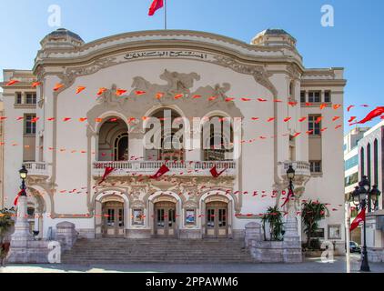 Tunis - die Hauptstadt Tunesiens: Eine Mischung aus Geschichte und Kultur. Stockfoto