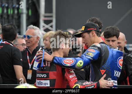 Assen, Niederlande. 23. April 2023. Race2, World Superbike - SBK in Assen, Niederlande, April 23 2023 Kredit: Independent Photo Agency/Alamy Live News Stockfoto