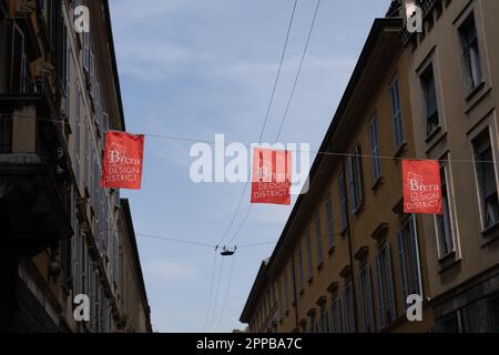 Mailand, Italien. 22. April 2023. Design Week Fuorisalone, Brera Design District Kredit: MAURO DALLA POZZA/Alamy Live News Stockfoto