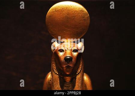 Statue von Sekhmet aus Tutanchamuns Grab Stockfoto