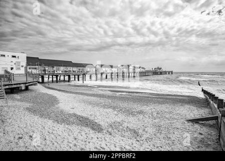 Southwold Pier, North Parade, Southwold IP18 6bn ist ein Pier in der Küstenstadt Southwold in der englischen Grafschaft Suffolk. Stockfoto