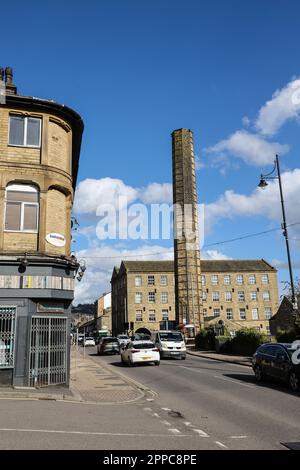 Sowerby Bridge,a,Market Town,in,Upper Calder Valley,in,Calderdale,in,West Yorkshire,Yorkshire,North,Northern,Stadt,England,English,British,Großbritannien,GB,UK,Großbritannien,Europa,Europa, Stockfoto