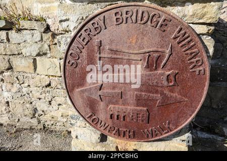 Sowerby Bridge,a,Market Town,in,Upper Calder Valley,in,Calderdale,in,West Yorkshire,Yorkshire,North,Northern,Stadt,England,English,British,Großbritannien,GB,UK,Großbritannien,Europa,Europa, Stockfoto