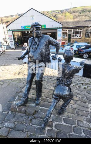 Sowerby Bridge,a,Market Town,in,Upper Calder Valley,in,Calderdale,in,West Yorkshire,Yorkshire,North,Northern,Stadt,England,English,British,Großbritannien,GB,UK,Großbritannien,Europa,Europa, Stockfoto