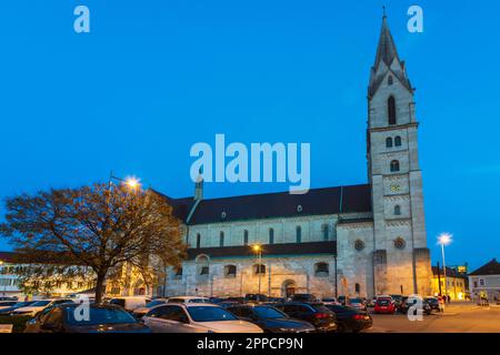 Wiener Neustadt: Wiener Neustadt-Kathedrale in Wiener Alpen, Alpen, Niederösterreich, Niederösterreich, Österreich Stockfoto