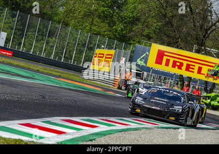 Monza, Italien. 23. April 2023. #40 - TRESOR ORANGE 1 RICARDO FELLER MATTIA DRUDI DENNIS MARSCHALL AUDI R8 LMS GT3 EVO II während der Fanatec GT World Challenge Europe Powered by AWS - 2023 MONZA, Grand Tourism in Monza, Italien, April 23 2023 Kredit: Independent Photo Agency/Alamy Live News Stockfoto