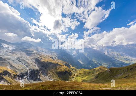 Österreich, Salzburger Land, Panoramablick von Fuscher Torl Stockfoto