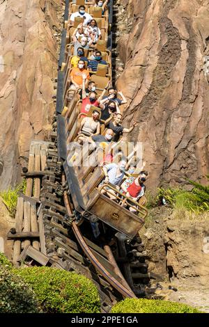 Die fantastische Everest-Fahrt. Stockfoto