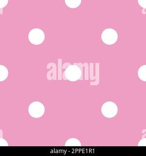 Nahtloses Punktmuster. Süßes Confetti. Abstrakt angeordnete, handgezeichnete Kreise. Stock Vektor