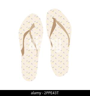 Strandschuhe für Tourismus und Erholung auf dem Meer Stock Vektor