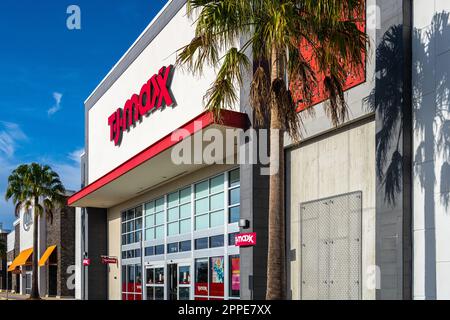 TJ Maxx Discounter in Daytona Beach, Florida. (USA) Stockfoto