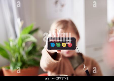 Elektronisches Kinderspiel Stockfoto