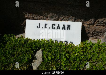 Mission Hills, Kalifornien, USA 23. April 2023 Schauspieler James Caan Grab in Mount Jerusalum Abschnitt im Eden Memorial Park am 23. April 2023 in Mission Hills, Kalifornien, USA. Foto: Barry King/Alamy Stock Photo Stockfoto