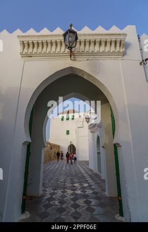 Raissouni Palast, Hassan II Kulturzentrum, Asilah, marokko, afrika Stockfoto