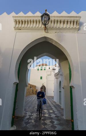 Raissouni Palast, Hassan II Kulturzentrum, Asilah, marokko, afrika Stockfoto