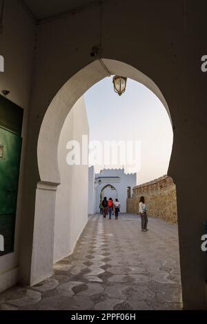 Raissouni Palast, Hassan II Kulturzentrum, Asilah, marokko, afrika Stockfoto