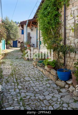 Antheon Street, Lania Village, Limassol District, Zypern Stockfoto