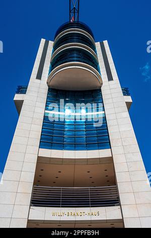 SPD Party Headquarters, Willy Brandt House, Wilhelmstraße, Kreuzberg, Berlin, Deutschland Stockfoto
