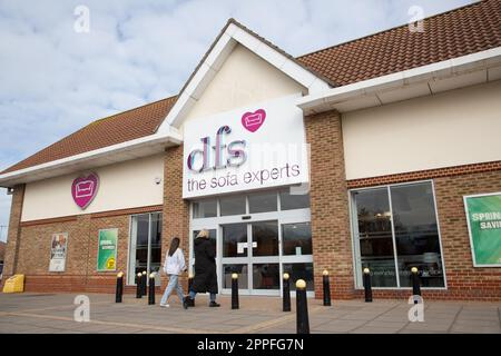 DFS-Geschäft, Eastbourne Stockfoto