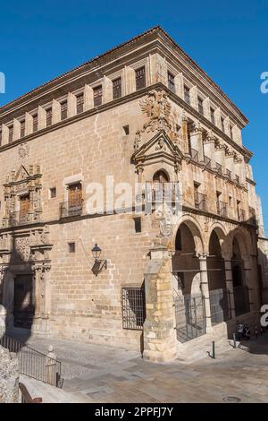 San Carlos Palast in Trujillo, einer Stadt der Provinz Caceres in Spanien Stockfoto