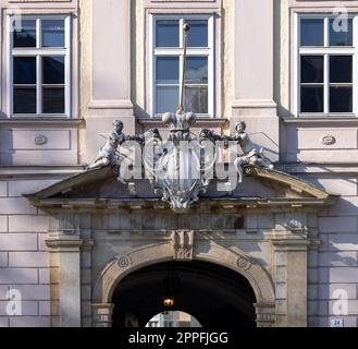 Fassade des Landhauses auf der Promenade, Linz, Österreich Stockfoto