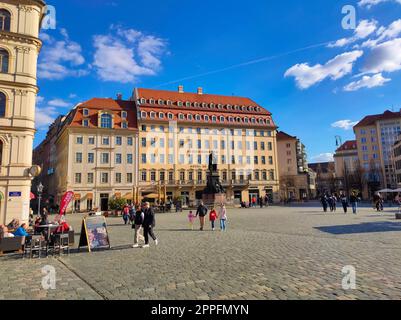 Das 4-Sterne Steigenberger Hotel de Saxe im Herzen der Stadt Dresden. Stockfoto