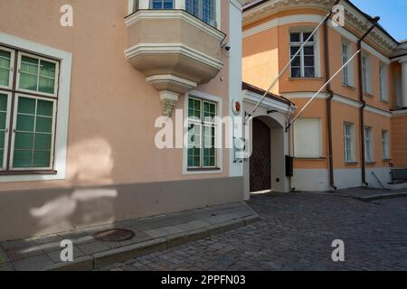 Das finnische Botschaftsgebäude in Tallinn, Estland Stockfoto