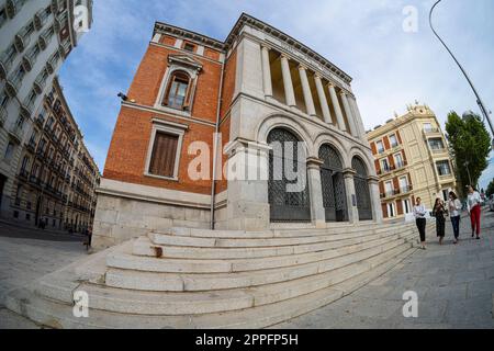 Buen Retiro Haus in Madrid, Spanien Stockfoto