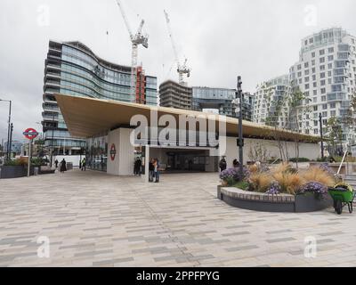 U-Bahn-Station Battersea Power Station in London Stockfoto