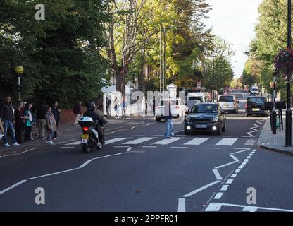 Abbey Road Kreuzung in London Stockfoto