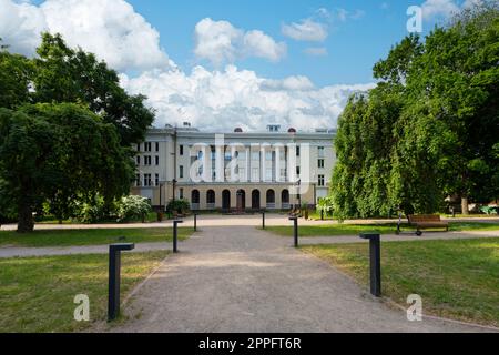 Gebäude des Russischen Kulturzentrums in Tallinn, Estland Stockfoto